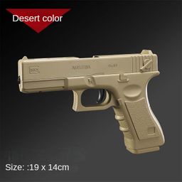 thumbnail for Cross-Border Children's Small Manual Single-Shot Glock Soft Bullet Gun Boy's Pistol Model Toy Gun