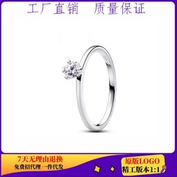 thumbnail for Xiao Panjia's new product listing cupronickel silver-plated ring gold rose full of diamonds Panjia ring