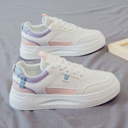 thumbnail for Casual Shoes for Women 2025 Autum New Sneakers for Women Breathable Leather White Shoes for Women Korean Style Versatile Ins Shoes