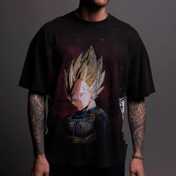 thumbnail for Marca americana da moda Wolf Head Wukong série roupas de fitness masculinas soltas tamanho grande camiseta muscular de algodão puro venda quente transfronteiriça