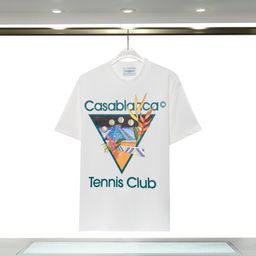 thumbnail for New foreign trade products Casablanca short sleeve crew neck short sleeve T-shirt Door of Illusion letter logo print personality t