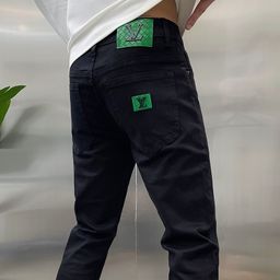 thumbnail for Summer New High-End White Slim-Fit Stretch Straight-Leg Jeans for Men Trendy Casual Versatile European Style Long Pants