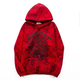thumbnail for Beautiful Trendy Men's and Women's 555555 Spider Web Foam Printed Hip-Hop Loose fleece-lined Hooded Sweat suit