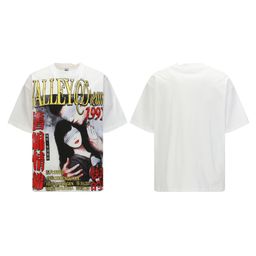 thumbnail for Vale Sports Valley Dreams Washed Vintage Print European and American Hip-Hop Loose Short-Sleeved T-Shirt for Men