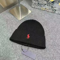 thumbnail for polo毛线帽秋冬新款经典小马图案加厚保暖防风帽子冷帽保罗针织帽