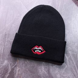 thumbnail for Autumn and Winter New Wool Hat Men's and Women's Knitted Hat Embroidered Hat Fashion Cold Hat Pullover Cap