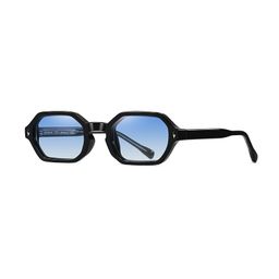 thumbnail for 2026 New Propionate Sunglasses, European and American Style, Polygonal Small Frame Sunglasses, High-End White Copper Pins, Outdoor Uv Protection