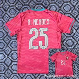 thumbnail for Camisa de futebol 2627 EUA, Canadá e México, seleção nacional da Copa do Mundo, camisa nº 10 Messi, camisa nº 19 Yamal, camisa nº 7 C. Ronaldo