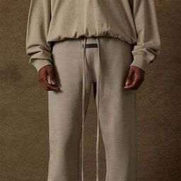 thumbnail for 2022FW Flannel Pants Flocking Printed ESSENTIALS Trendy Brand fleece-lined Pants Cross-border Hot Selling