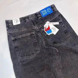 thumbnail for Cross-border e-commerce JNCO Y2K loose jeans men's retro embroidery hip hop street Harajuku men's wide-leg pants