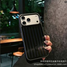 thumbnail for New Aluminum Alloy Apple Pink Luggage All-Inclusive is suitable for Apple iPhone17 16 15 14 mobile phone case