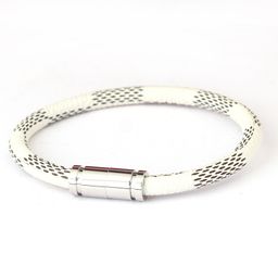 thumbnail for Hot sale leather rope bracelet lovers classic old color bracelet versatile fashion woven cowhide bracelet titanium steel magnetic buckle