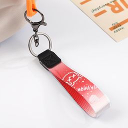 thumbnail for Chaveiro de urso spray da moda com cor gradiente, cordão de chaveiro, pingente de mochila de urso violento da moda.