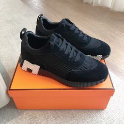 thumbnail for Summer Low-Top Lace-Up Sports Frosted Leather Stitching Fly-Knit Mesh Shoes British Youth Lightweight Breathable Casual Shoes