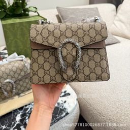 thumbnail for Summer Hot Sale Women's Bag Mammon Dionysus Bag Tiger Head Waist Bag Horsebit 1955 Saddle Bag Presbyopic Shoulder Crossbody Bag