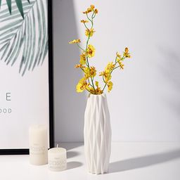 thumbnail for Home ins Nordic Plastic Vase Living Room Drop-Resistant Simulation Vase Decoration Creative Simple Small Fresh Vase