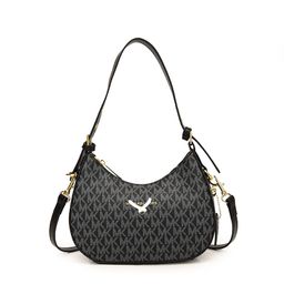 thumbnail for Bolsa crescente de alta qualidade para mulheres 2025 nova bolsa de ombro popular impressa bolsa de axila moda nicho bolsa transversal.