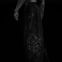 thumbnail for Breathedivinity American Style Trendy Men's Sports Pants Jogging Fitness Printed Casual Straight-Leg Trousers