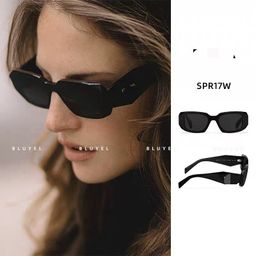 thumbnail for P Brand Square Frame Acetate Cat-Eye Trendy European and American Sunglasses Celebrity Influencer Style Uv Protection Sunglasses 17W