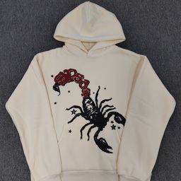 thumbnail for Overseas original blockbuster 450G thickened cake velvet sweater hoodie men's foam print spider Sp5der hoodies