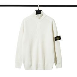 thumbnail for STONESLAND Shidao Zipper Open Chest Vertical Collar Knitted Sweater All-match Simple Senderless Style for Men and Women