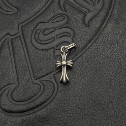 thumbnail for Trendy accessory pendant, Thai silver vintage double cross-border sweater chain, accessory, high-end autumn/winter niche punk