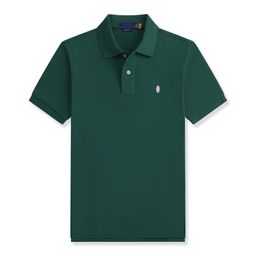 thumbnail for Cross-border men's lapel half-sleeved t-shirt solid color cotton plus size loose foreign trade collar short-sleeved t-shirt