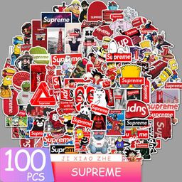 thumbnail for 100 Sup personalized fashion brand graffiti stickers luggage notebook water Cup refrigerator waterproof decorative stickers removable