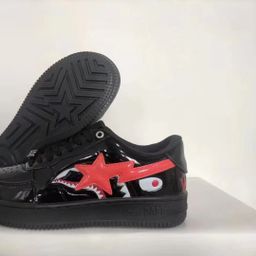 thumbnail for Wholesale pure original BAPESTA full range of ape head co-branded Marvel patent leather platform sole increased high and low top men's and women's board shoes