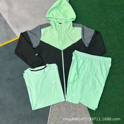 thumbnail for Wholesale new sports foreign trade suits fitness running sets quick drying breathable loose casual short sleeve shorts men's clothing