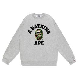 thumbnail for Foreign trade cross-border tide brand camouflage sweatshirt men's autumn and winter long sleeve letter print loose crew neck pullover casual top