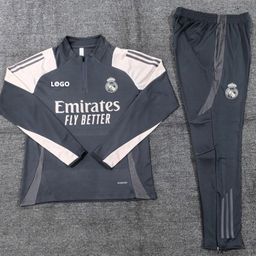 thumbnail for 24-25 Real Madrid Football Training Suit Half Zip Autumn and Winter Suit Paris Barcelona Jersey Major Club suit