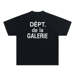 thumbnail for Cross-border foreign trade GALLERY all classic letters LOGO gradient printing loose couple round neck short sleeve T-shirt