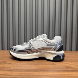 thumbnail for Xiaoxiangfeng Silver Corner King Thick Bottom Torre Shoes 25C Leather Mesh Stitching Increased Breathable Casual sneaker Women