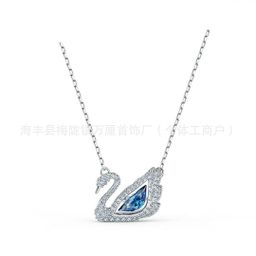 thumbnail for Swarovski Element Swarovski Smart Swan Collarbone Pendant Necklace Swarovski Exquisite High Version Devil's Eye Necklace