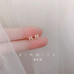 thumbnail for Mini Invisible 925 Silver Earrings 2025 New Earrings Niche Design Ear Bone Nail Ear Holes Earrings for Women