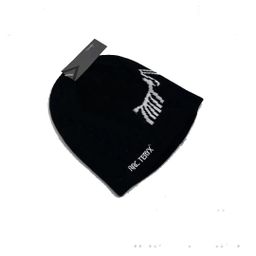 thumbnail for Autumn and winter: R letter jacquard beanie, thickened large version of the cuffed men's and women's versatile warm pullover hat, bird cold hat~