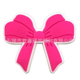 thumbnail for barbie shoe buckle pink barbie hole shoes shoe flower PVC flexible glue Amazon special for DIY accessories decorative buckle