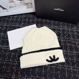 thumbnail for Hats, women's autumn and winter beanies, warm and windproof cold hats, versatile alphabet knit hats, outdoor fashion premium hoods