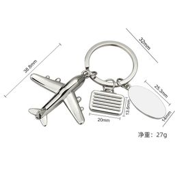 thumbnail for Helicopter keychain luggage small tag key pendant in stock supply a variety of manufacturers can be engraved LOGO