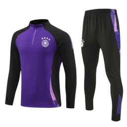 thumbnail for Autumn and winter football training clothes long sleeve suit men's coat Argentina team Macy half zipper Jersey