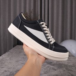 thumbnail for Casual 07 low-top ladies men slip-on shoes loafro shoes canvas small triangle milky thickness bottom アデ