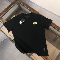 thumbnail for 25F original single fendi men's short sleeve T-shirt fashion printed cotton business casual men's jacket clothing wholesale