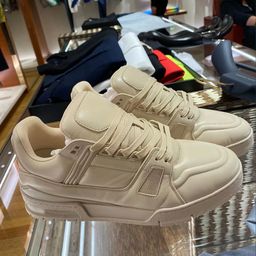 thumbnail for Guangzhou shoe factory casual sneakers female trainer donkey home fashion couple shoes genuine leather low-top flat shoes men
