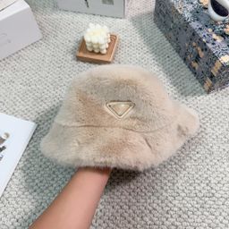 thumbnail for New inverted triangle mink fisherman hat fur integrated high quality fashion men's and women's basin hat autumn and winter warm hat batch