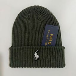 thumbnail for Winter pony embroidery woolen hat unisex trendy European and American simple knitted hat outdoor warm and cold-proof pullover hat