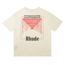 thumbnail for Long-Term Cross-Border Sales of High-End Rhude Short-Sleeve Sets, American Retro Marlboro High Street Casual Loose-Fitting Couple's Wear
