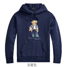 thumbnail for Spring 2026 Polo Bear Hooded Ralph Lauren Bear Sweatshirt Men's Winter Pullover Hooded Fleece Top