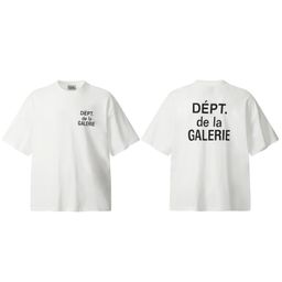 thumbnail for High version GALLERY DEPT classic logo letter printing basic T-shirt men and women loose high street short sleeve