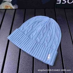 thumbnail for New Autumn and Winter Pony Embroidered Twisted Knitted Hat Warm Fashion All-match Couple Casual Pullover Hat Wool Hat